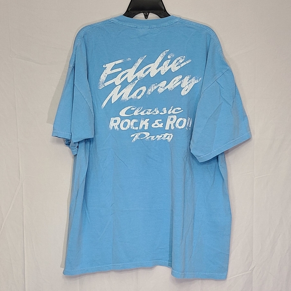 Vintage Other - AUTOGRAPHED Eddie Money Classic Rock & Roll Party Tee Size XL